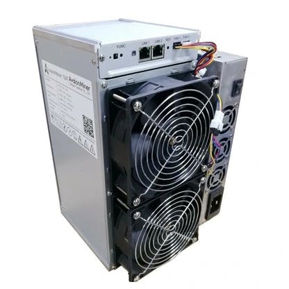 Canaan AvalonMiner 1146 Pro asic miner on white background